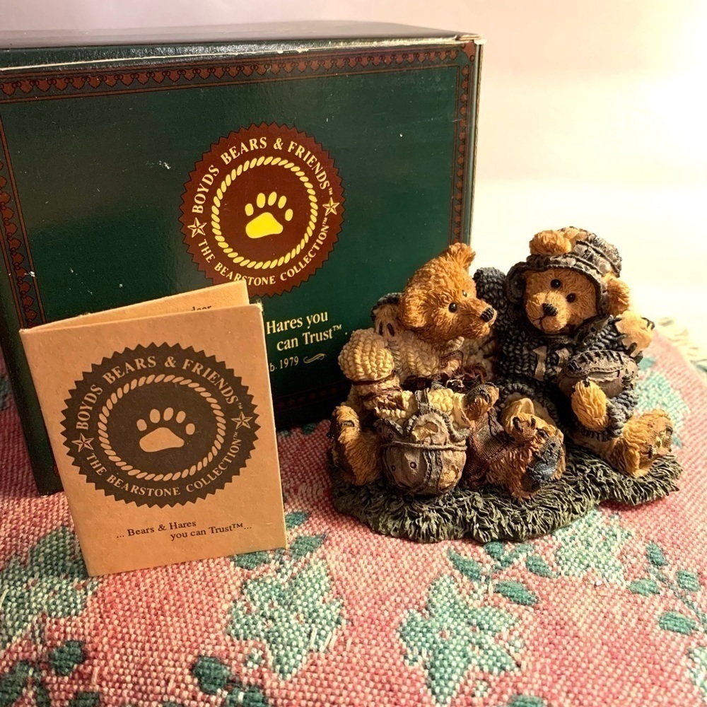 Boyd’s Bears Grenville and Knute Football Buddies Resin Figures